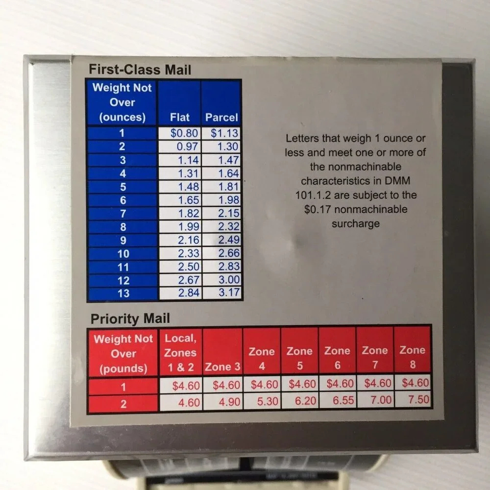 Pelouze Non Digital Postal Mailing Shipping Scale 2007 Model X2 USA Made Works